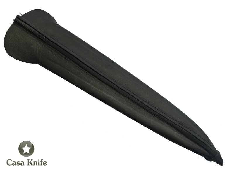 Faca Gaúcha para colecionador forjado em aço Go Mai, 3 barras com aço 1070 e 2 inox 304. Empunhadura em Chifre de Cervo esculpido, 34 cm