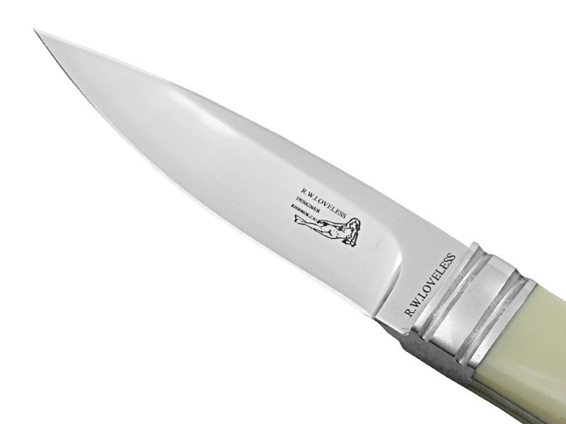 Faca integral para colecionador. Empunhadura em marfim,