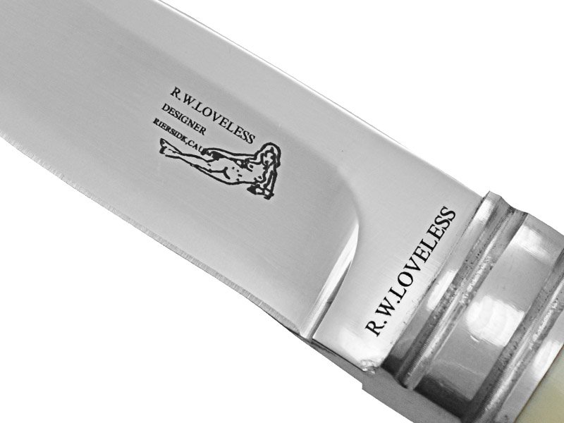 Faca integral para colecionador. Empunhadura em marfim,