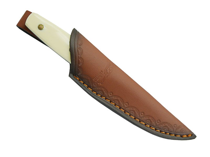 Faca integral para colecionador. Empunhadura em marfim,