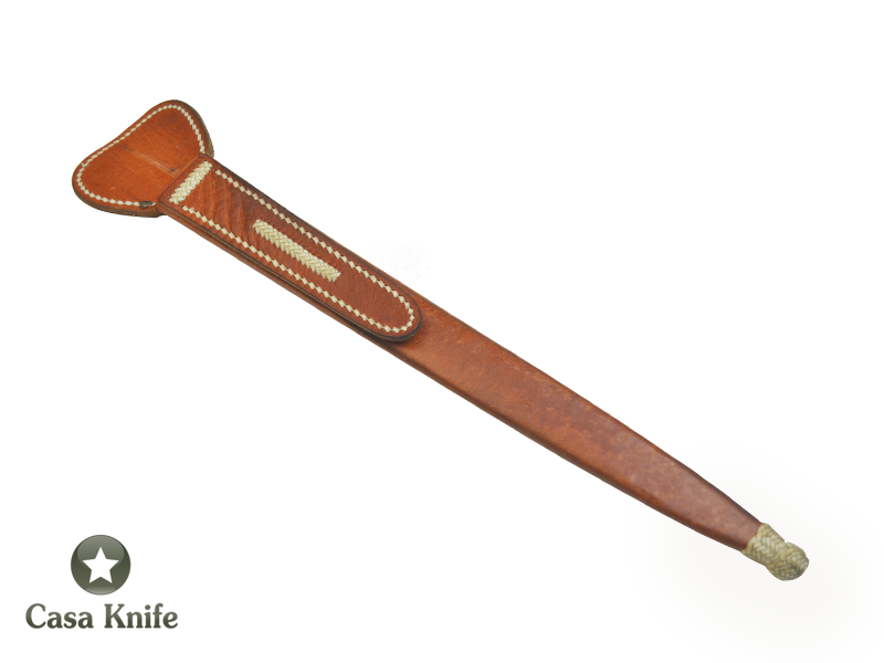 Faca Lingua de Chimango para colecionador forjado em aço 5160 ( Mola de kombi ). Empunhadura em Chifre de Cervo Esculpido, 42 cm