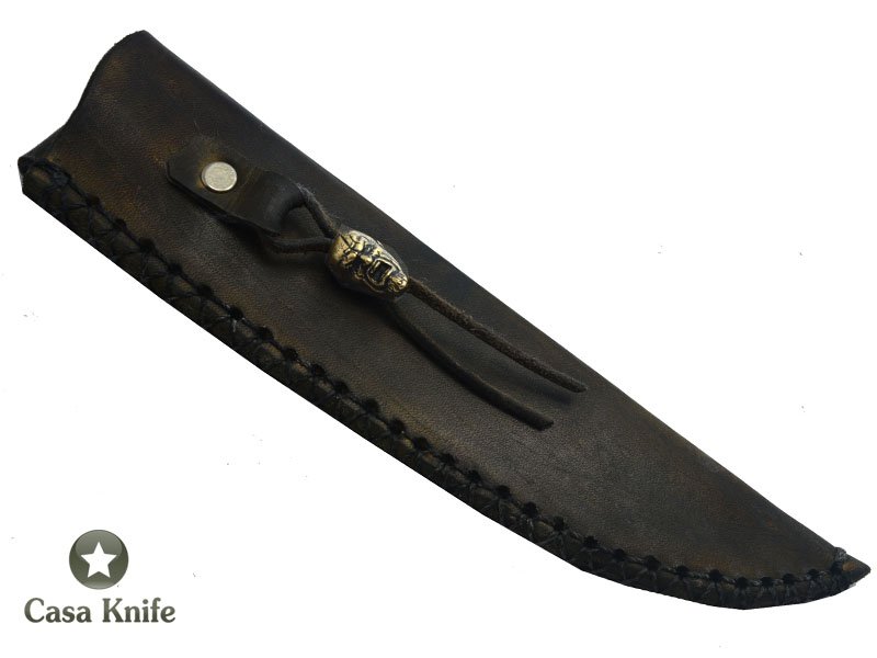 Faca Brüt Forge Monte Cristo para colecionador forjado em aço 6160 . Empunhadura em Madeira Guarapeira, 30 cm