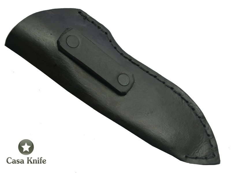 Faca Nessmuk para colecionador forjado em aço San Mai 1070/ 304 /58 HCR, Empunhadura em Ibuia, 23 cm