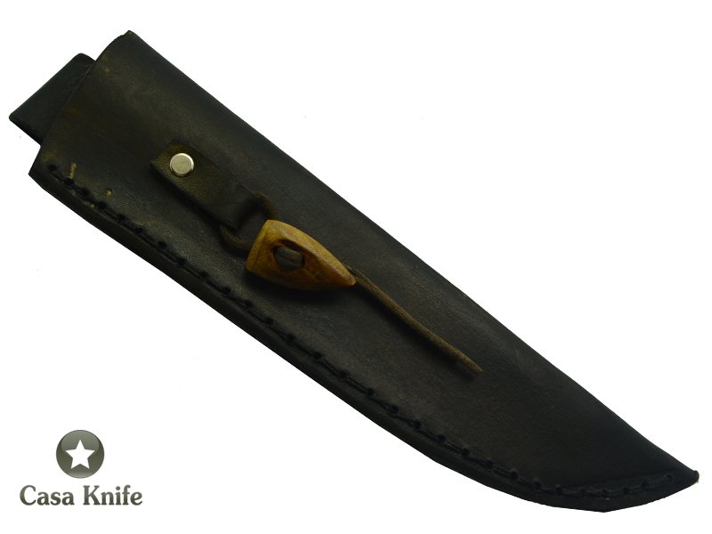 Faca para churrasco Brüt Forge Monte Cristo para colecionador forjado em aço 6150. Empunhadura em Canela do Mato, 34 cm