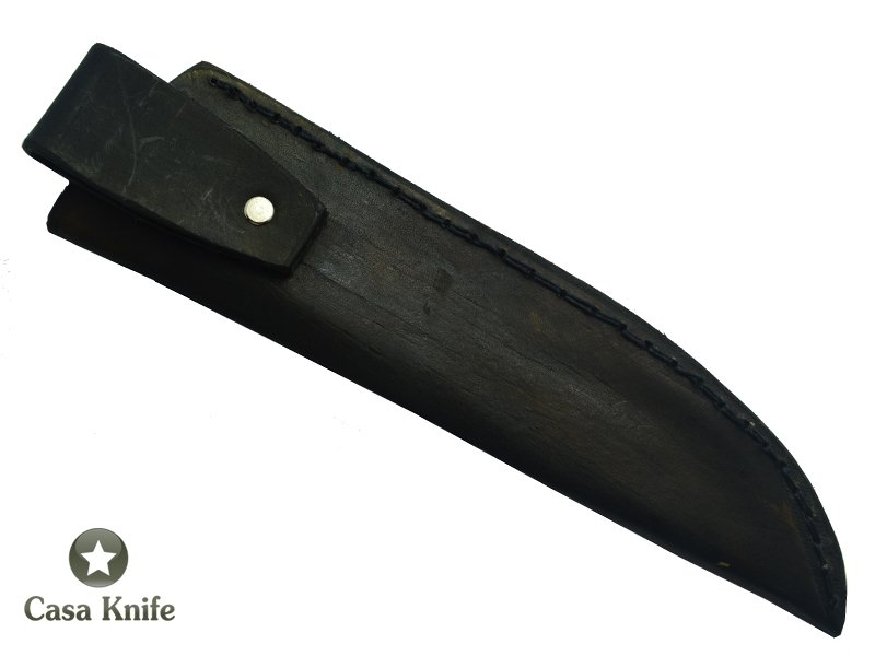 Faca para churrasco Brüt Forge Monte Cristo para colecionador forjado em aço 6150. Empunhadura em Canela do Mato, 34 cm