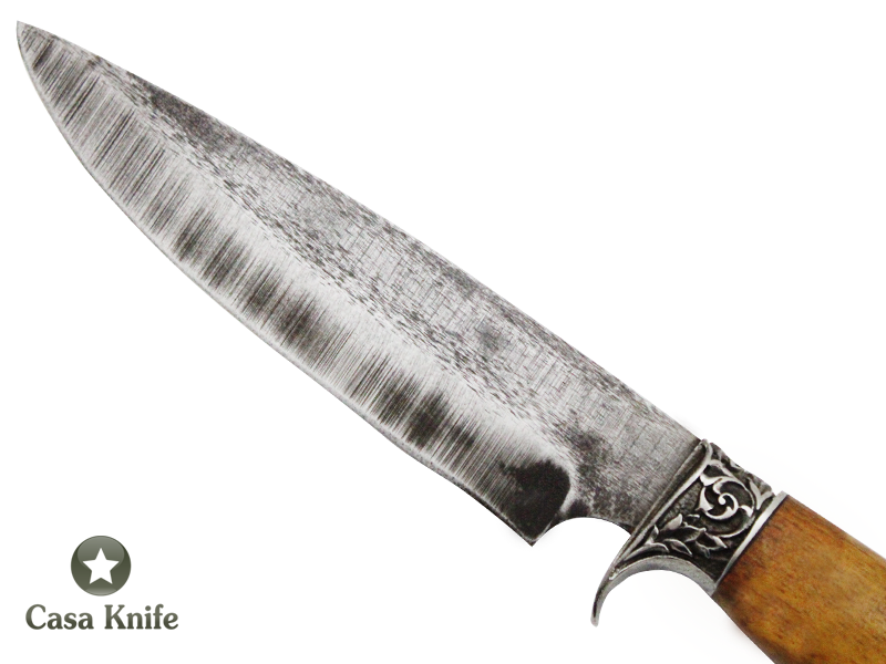 Faca para churrasco Monte Cristo para colecionador forjado em aço 5160. Empunhadura em Madeira de Jaqueira, 32 cm
