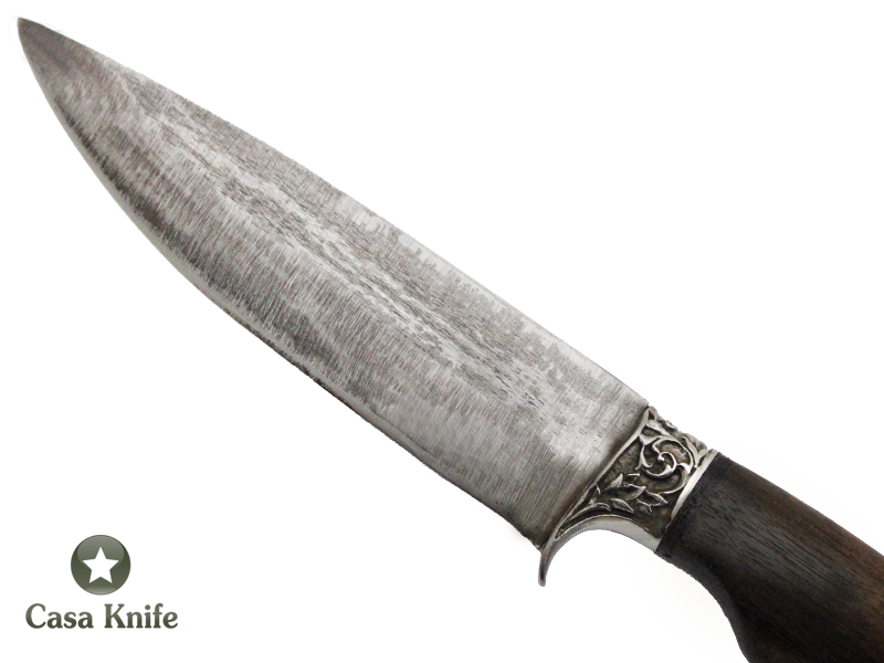 Faca para churrasco Monte Cristo para colecionador forjado em aço 6160 . Empunhadura em Madeira Pau Ferro, 29 cm