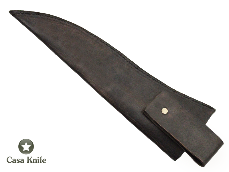 Faca para churrasco Monte Cristo para colecionador forjado em aço 6160 . Empunhadura em Madeira Pau Ferro, 29 cm