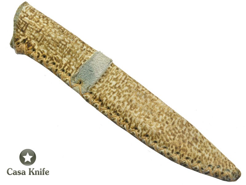 Faca para churrasco para colecionador forjada em aço 5160, com empunhadura em osso de Búfalo pirografado, 21 cm