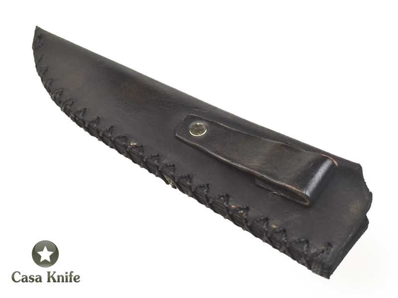 Adelar Filippon Faca para churrasco para colecionador forjado em aço 1070. Empunhadura em Platano Estabilizado, 33 cm