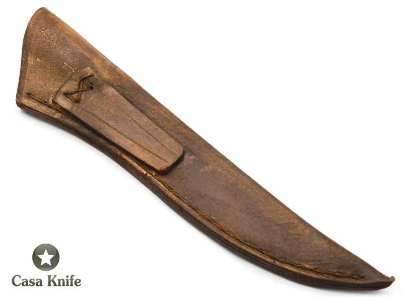 Faca para colecionador em aço carbono com empunhadura em chifre de búfalo 31 cm