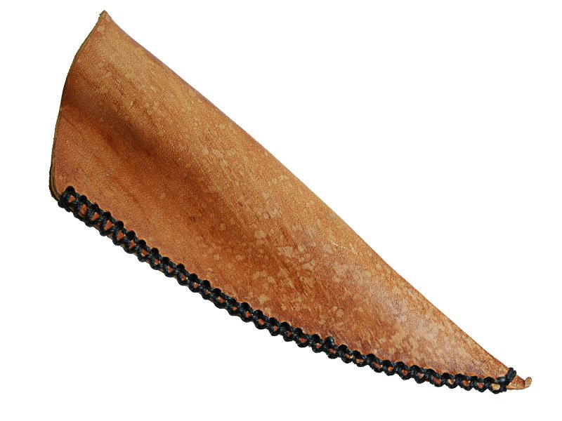 Faca para colecionador em Obsidiana. Empunhadura em chifre de cervo, 27 cm