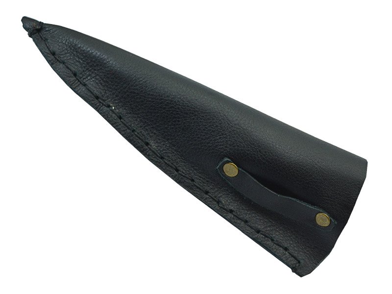 Faca para colecionador em Obsidiana. Empunhadura em chifre de cervo, 25 cm