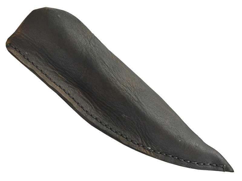 Faca para colecionador em Obsidiana. Empunhadura em chifre de cervo, 26 mm