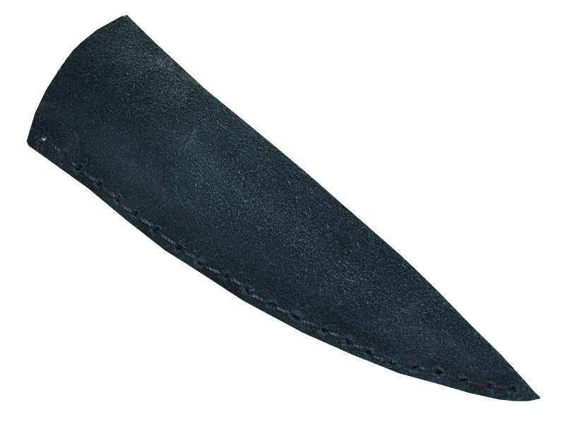Faca para colecionador em Obsidiana. Empunhadura em chifre de cervo, 32 cm