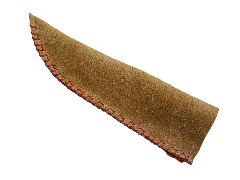 Faca para colecionador em Obsidiana. Empunhadura em osso de cabrito, 24 cm