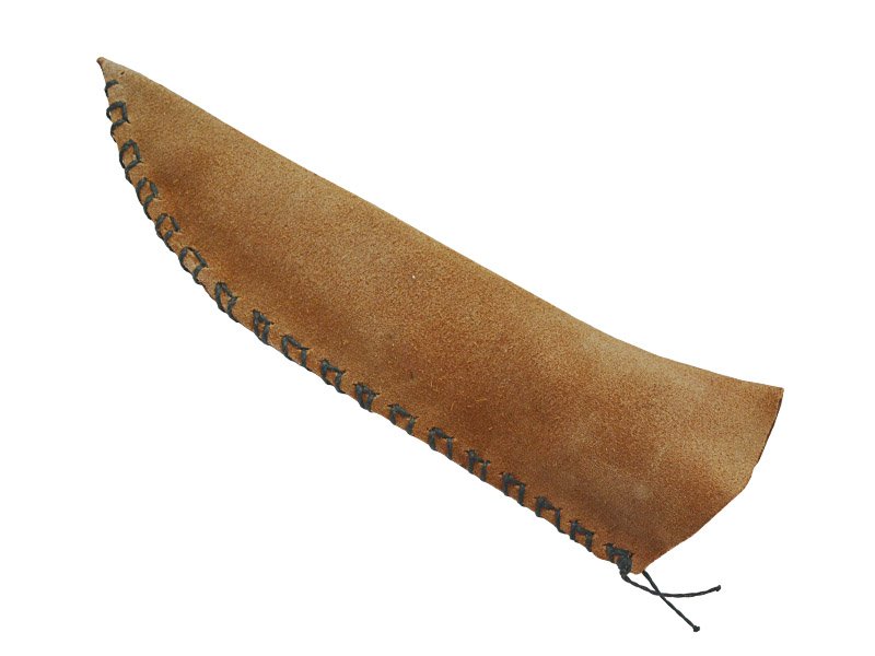 Faca para colecionador em Obsidiana. Empunhadura em chifre de cervo, 27 cm