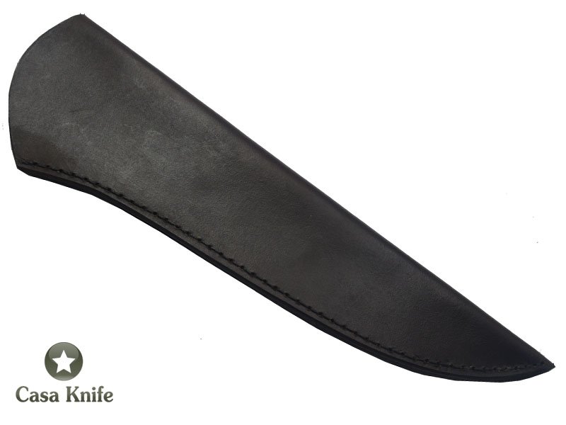 Monte Cristo faca para colecionador forjado em damasco integral linear. Empunhadura em Jacaranda Bahia, 33 cm