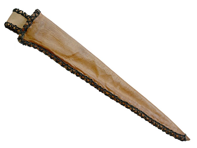 Faca sangradeira Montecristo para colecionador em aço damasco. Empunhadura em murici 37 cm