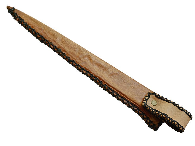 Faca sangradeira Montecristo para colecionador em aço damasco. Empunhadura em murici 37 cm
