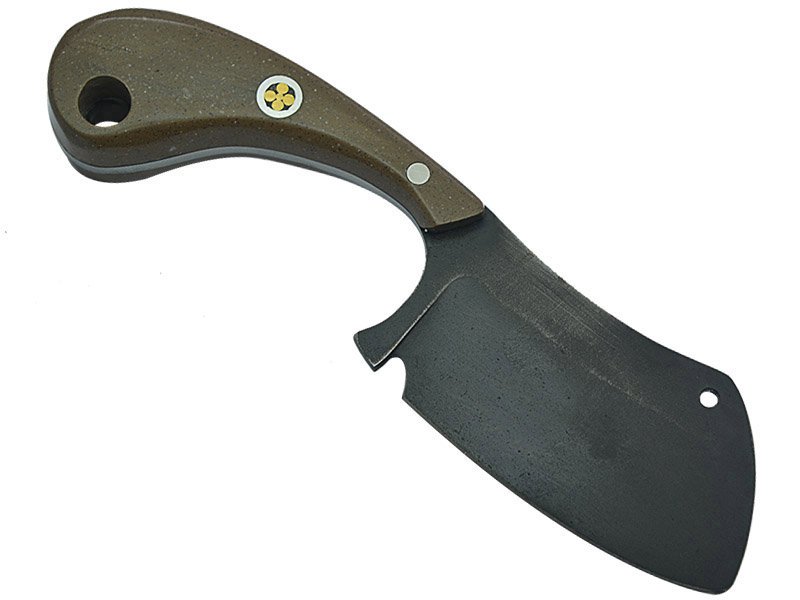 Faca Skinner Monte Cristo para colecionador forjado em aço 1080. Empunhadura em Corean. 18 cm