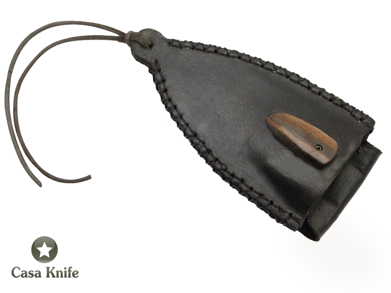 Faca Skinner Monte Cristo para colecionador forjado em aço 5160. Empunhadura em Madeira de Brauna, 18cm