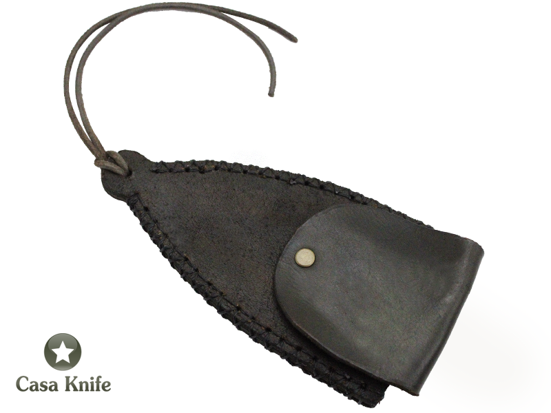 Faca Skinner Monte Cristo para colecionador forjado em aço 5160. Empunhadura em Madeira de Brauna, 18cm