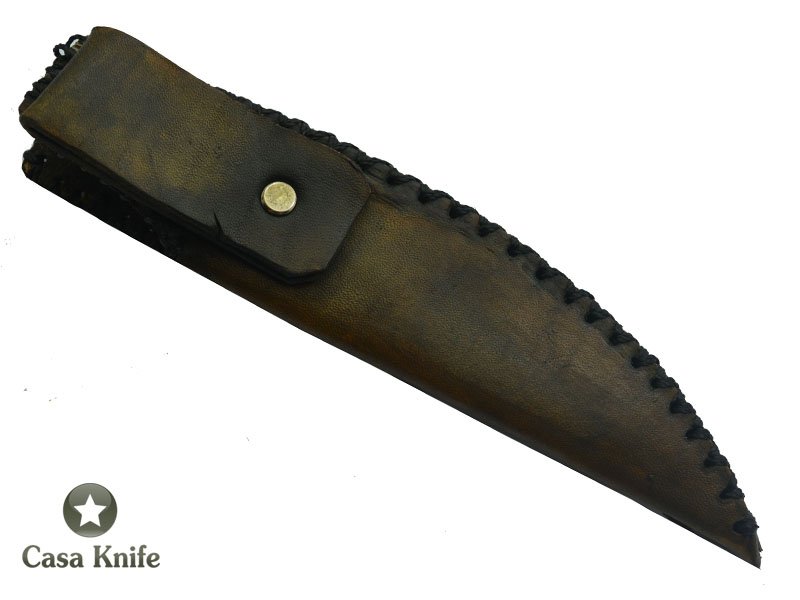 Faca Skinner Brüt Forge Monte Cristo para colecionador forjado em aço inox 420. Empunhadura em Madeira Jaqueira e Resina, 27 cm