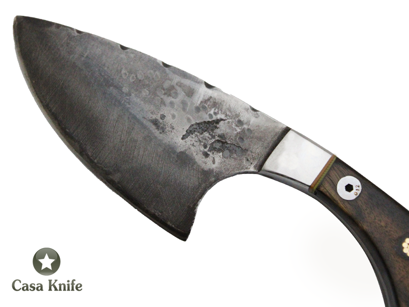 Faca Skinner Montecristo para colecionador forjado em aço 5160 . Empunhadura em Madeira Tapicuru, 19 cm