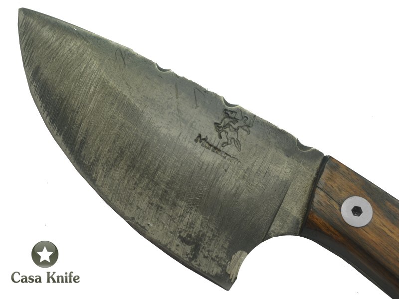 Faca Skinner Monte Cristo para colecionador forjado em aço 460. Empunhadura em Madeira Jacaranda Bahia, 19 cm