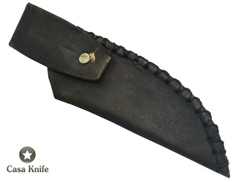 Faca Skinner Monte Cristo para colecionador forjado em aço inox 420. Empunhadura em Marfim, 25 cm
