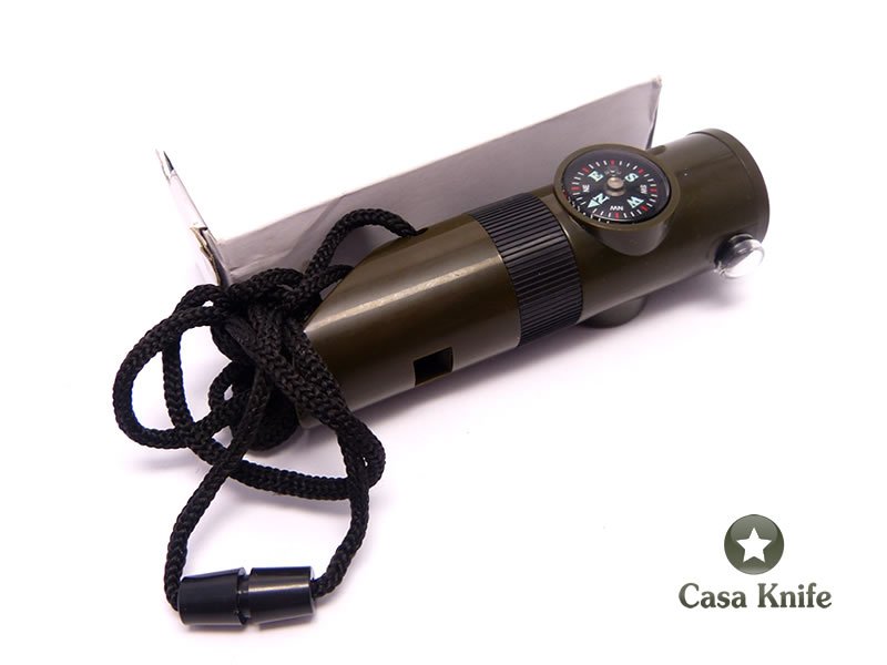 Ferramenta de emergência estilo militar multifunção 7 em 1