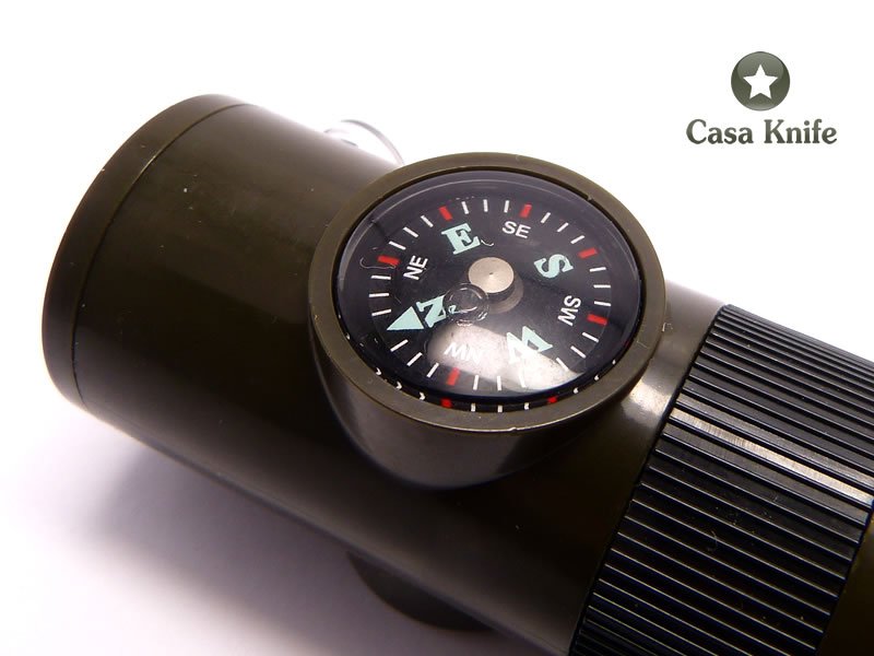 Ferramenta de emergência estilo militar multifunção 7 em 1