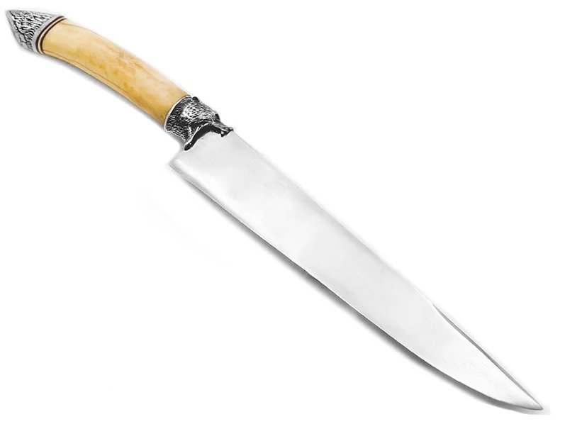 Indio faca para colecionador em aço carbono com empunhadura em chifre de cervo 34 cm