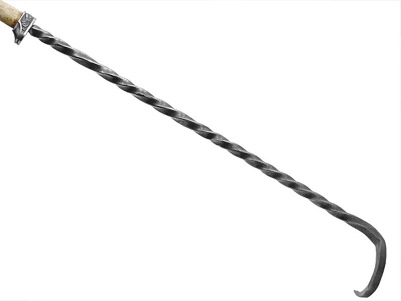 Kit parrilha artesanal forjado em aço 1070. Empunhadura chifre de cervo sambar