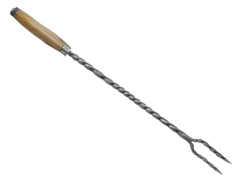 Kit parrilha artesanal forjado em aço 1070. Empunhadura em madeira de Jabuticaba.