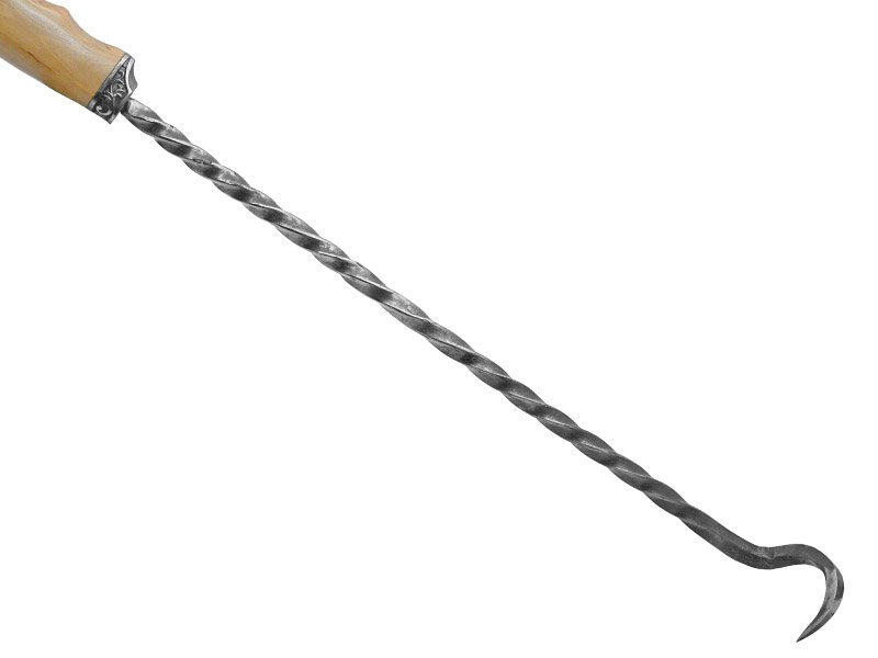 Kit parrilha artesanal forjado em aço 1070. Empunhadura em madeira de Jabuticaba.