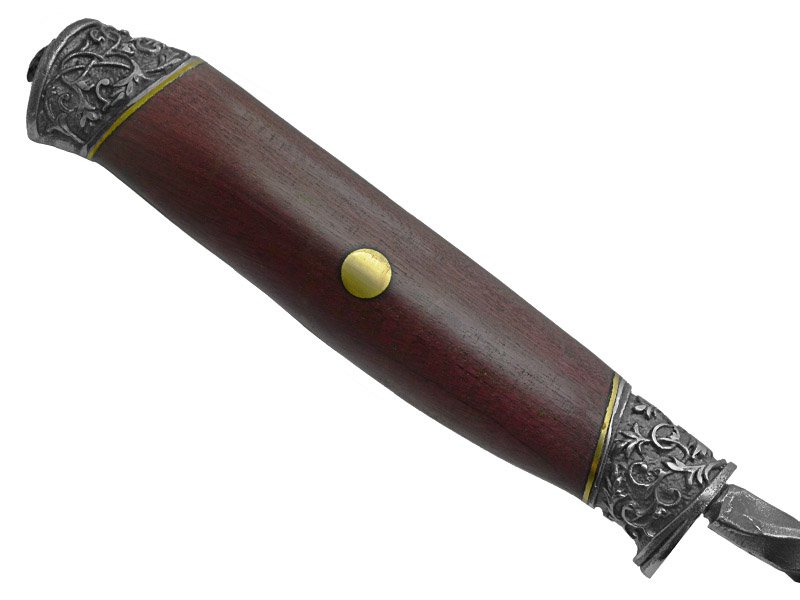 Kit parrilha artesanal forjado em aço 1070. Empunhadura em madeira roxinho do Pará.