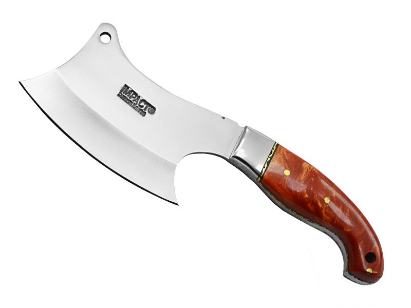 Machadinha chopper com lamina integral em aço D2. empunhadura em resina, 20 cm