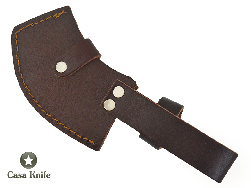 Machadinha chopper para colecionador em aço damasco, empunhadura em Micarta, 22 cm