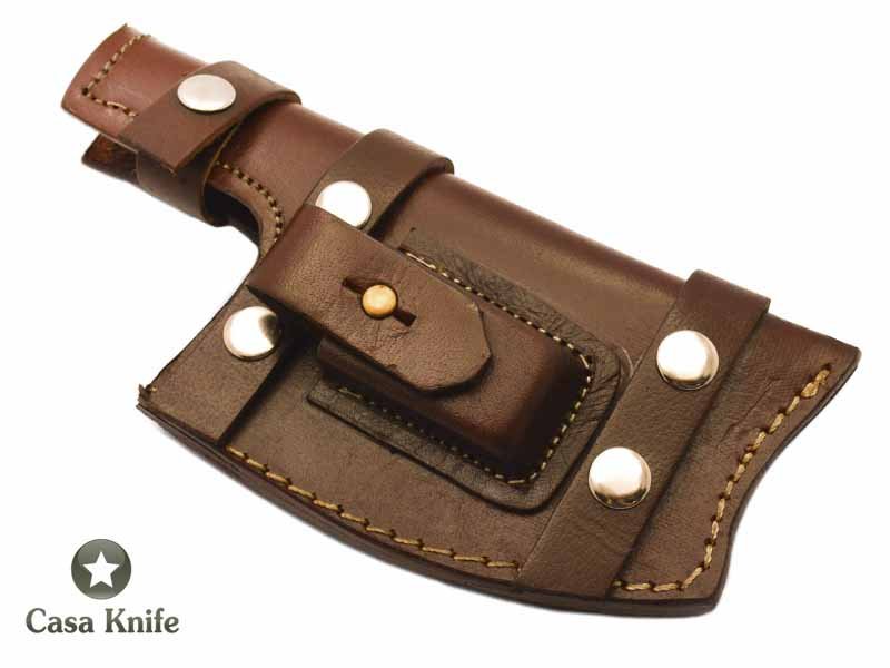 Faca Cutelo Full Tang para colecionador em aço D2 com empunhadura em chifre de carneiro 24 cm