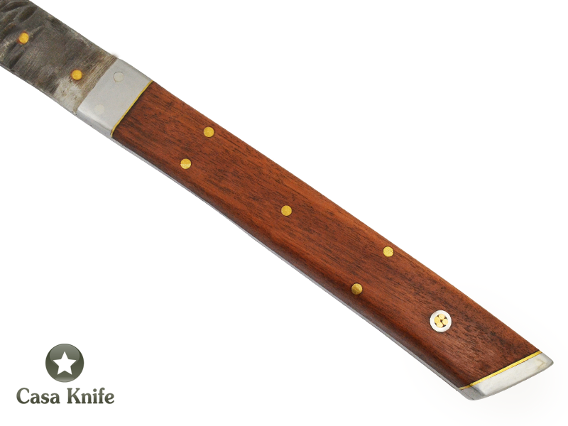 Machado Montecristo para colecionador em aço 1075. Empunhadura em Madeira Parajú, 47 cm