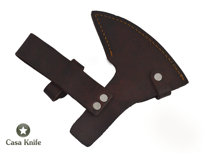 Machado Tomahawk Pipe para colecionador em aço damasco com empunhadura em madeira de jacarandá da Bahia, 44 cm