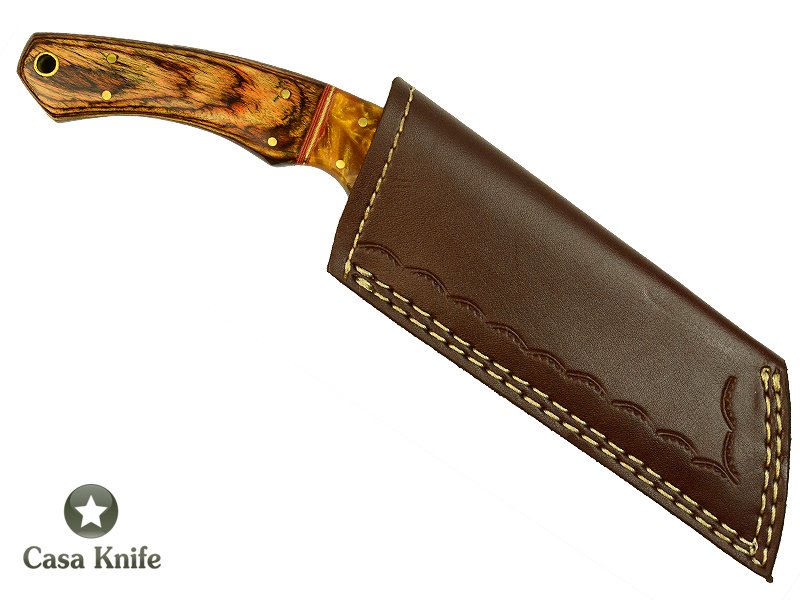 Magnifica faca Karambit Brut Forge para colecionador forjada em aço 1095. Empunhadura em pakkawood e aluminite,19 cm