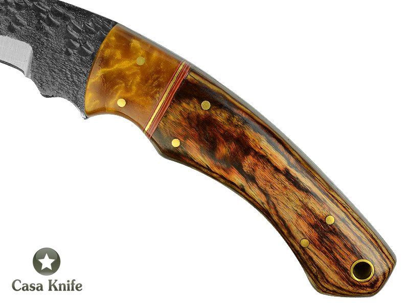 Magnifica faca Karambit Brut Forge para colecionador forjada em aço 1095. Empunhadura em pakkawood e aluminite,19 cm