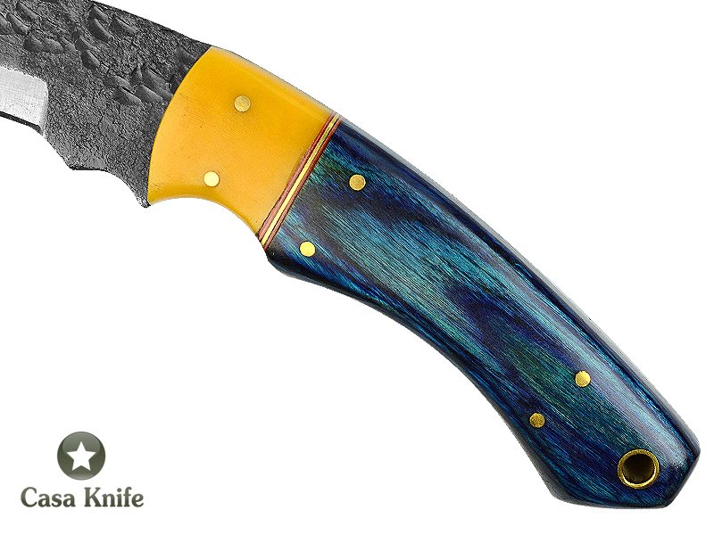 Magnifica faca Karambit Brut Forge para colecionador forjada em aço 1095. Empunhadura em pakkawood e aluminite,19 cm