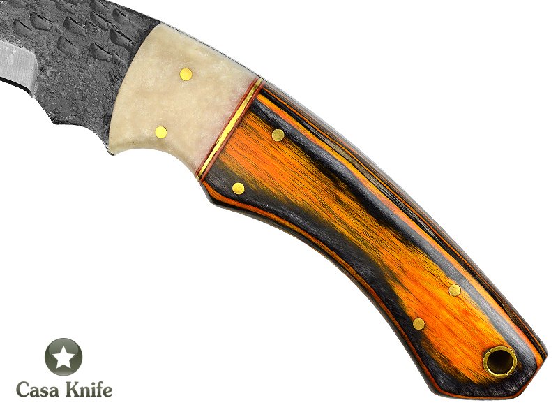 Magnifica faca Karambit Brut Forge para colecionador forjada em aço 1095. Empunhadura em pakkawood e aluminite,19 cm