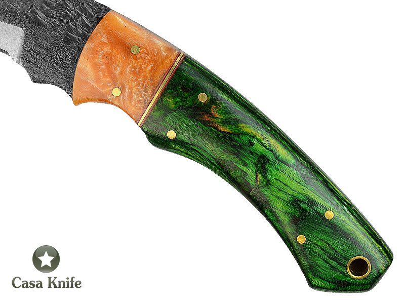 Magnifica faca Karambit Brut Forge para colecionador forjada em aço 1095. Empunhadura em pakkawood e aluminite,19 cm