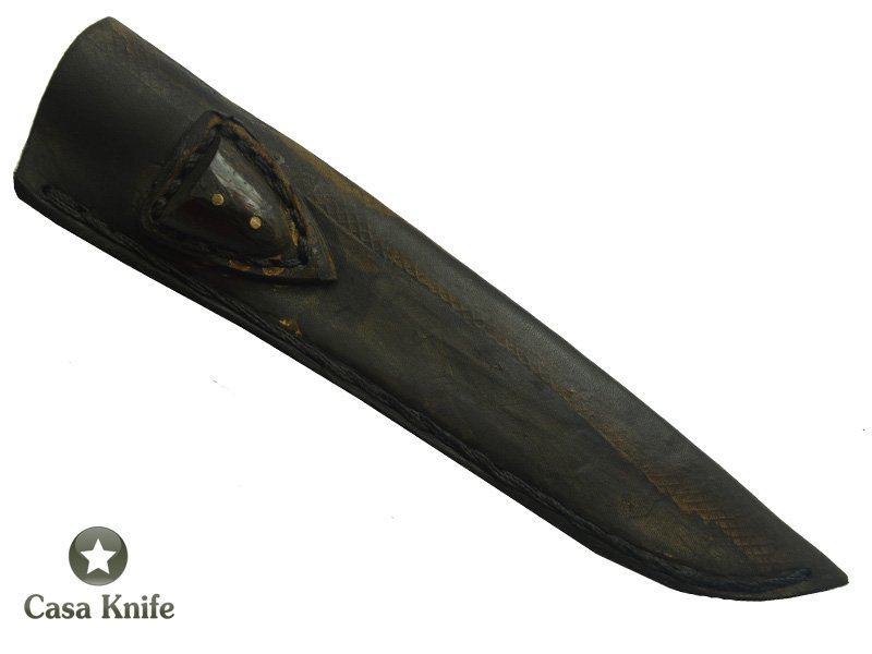 Monte Cristo faca Brut Forge para colecionador forjado em aço 5160. Empunhadura em Madeira Spaldet Platano estabilizada, 29 cm