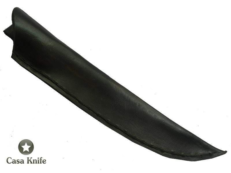 Monte Cristo faca para churrasco para colecionador forjada em aço damasco escalavrado, empunhadura em Ibuia e Platano estabilizado, 29 cm